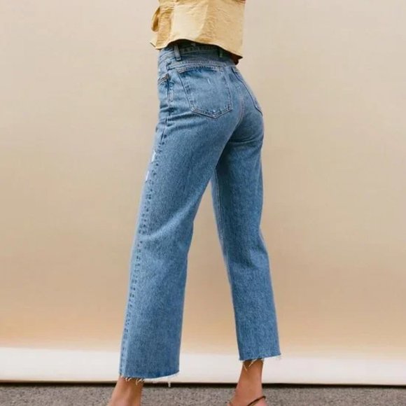 BDG Premium Vintage High-Waisted Wide Leg Jean – Light Blue Wash - Picture 3 of 7